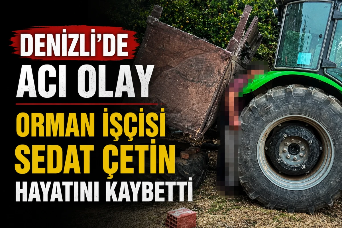 Denizli'de Acı Olay, Orman İş&ccedil;isi Sedat &Ccedil;etin Hayatını Kaybetti