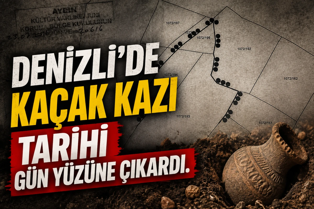 Denizli&rsquo;de ka&ccedil;ak kazı tarihi g&uuml;n y&uuml;z&uuml;ne &ccedil;ıkardı