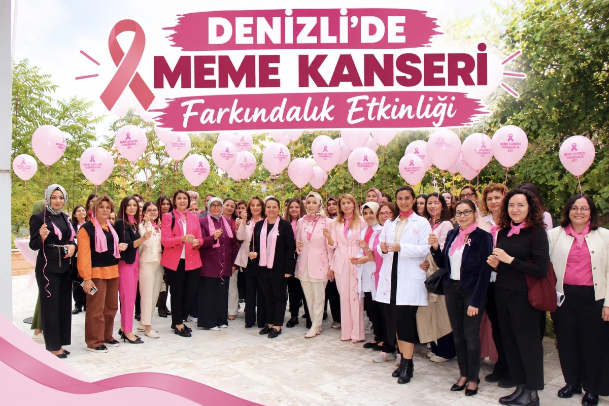 DENİZLİ&rsquo;DE MEME KANSERİ FARKINDALIK ETKİNLİĞİ