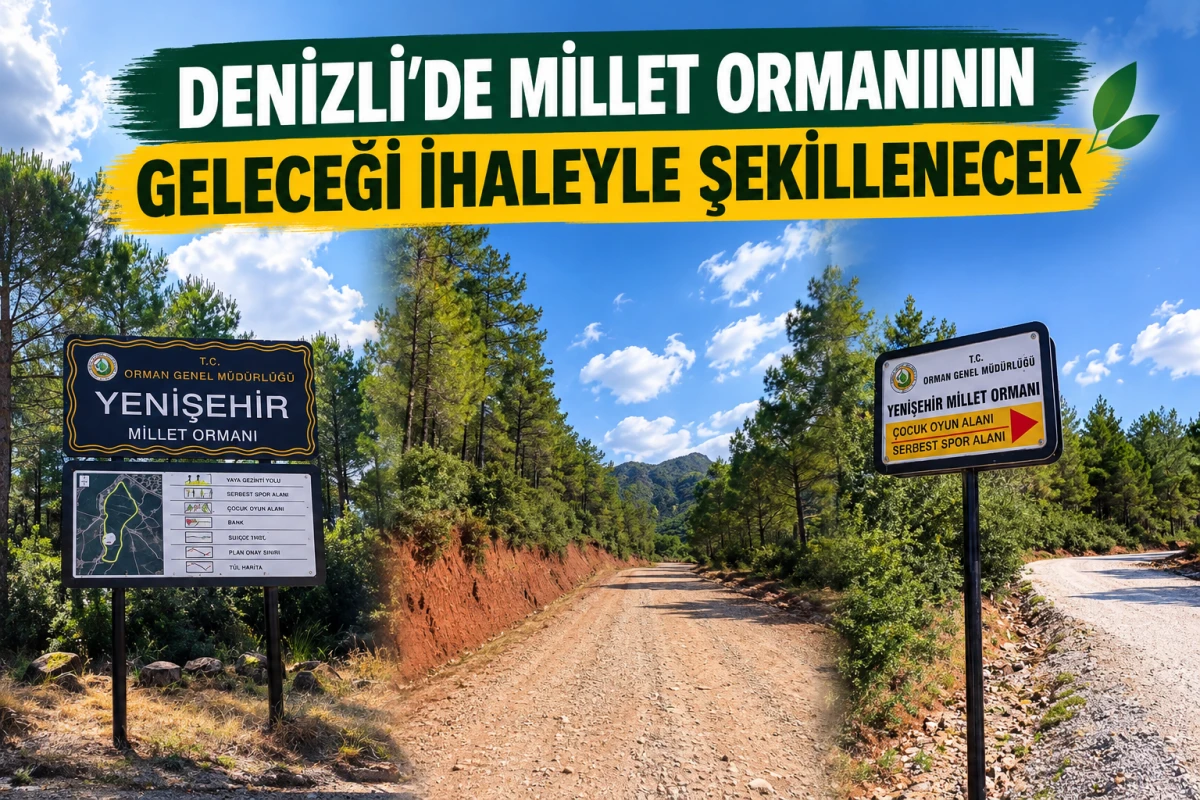 Denizli&rsquo;de Millet Ormanının Geleceği İhaleyle Şekillenecek