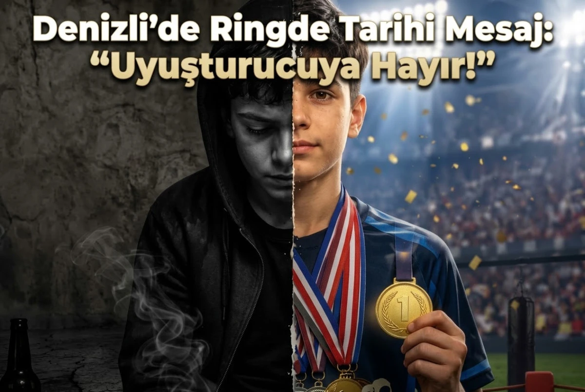     Denizli&rsquo;de Ringde Tarihi Mesaj: &ldquo;Uyuşturucuya Hayır!&rdquo;