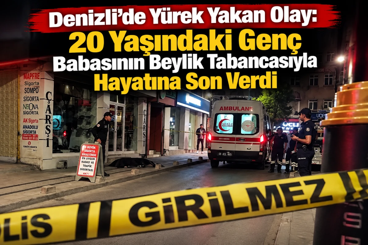 Denizli&rsquo;de Y&uuml;rek Yakan Olay: 20 Yaşındaki Gen&ccedil; Babasının Silahıyla Hayatına Son Verdi!