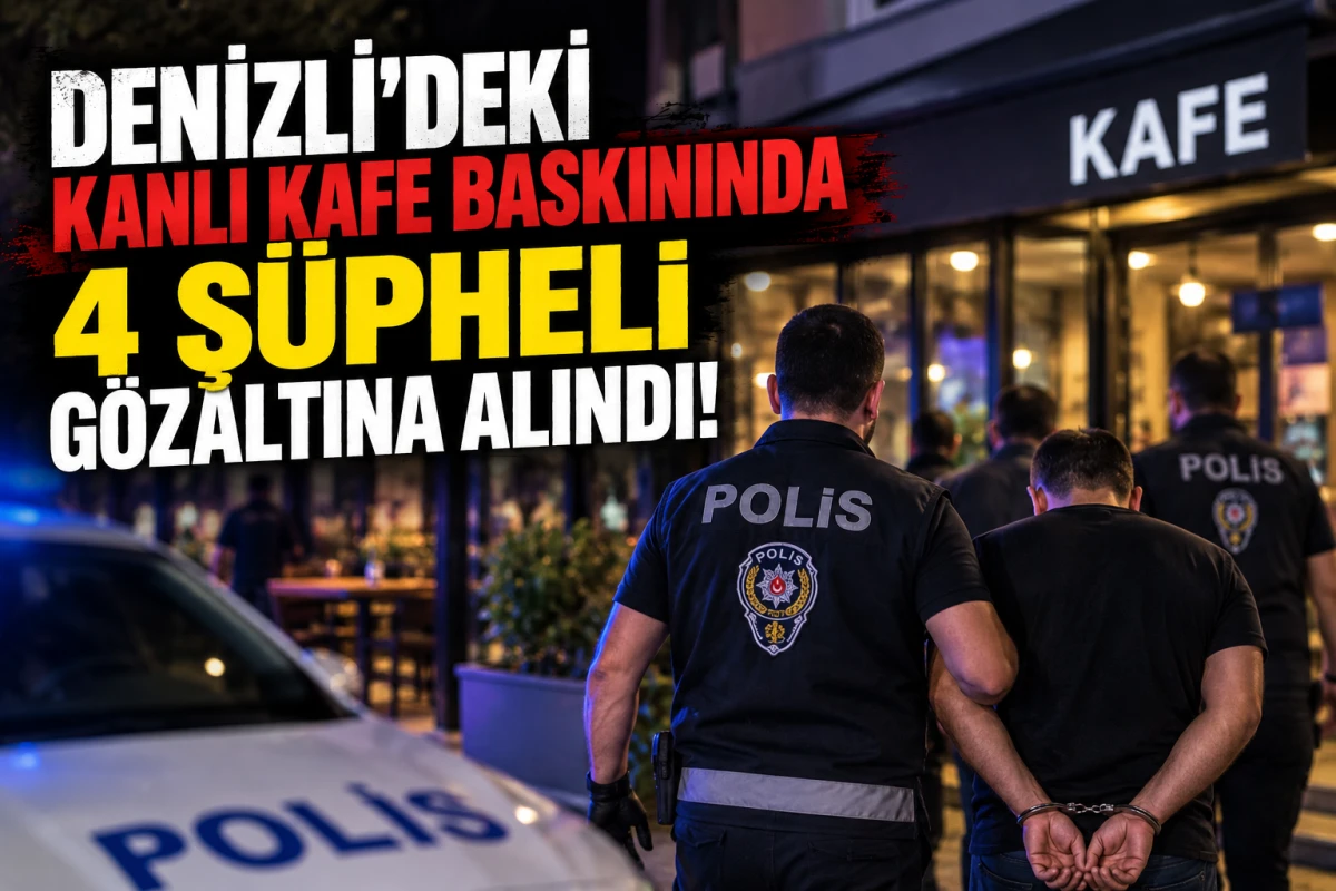 Denizli&rsquo;deki Kanlı Kafe Baskınında 4 Ş&uuml;pheli G&ouml;zaltına Alındı!