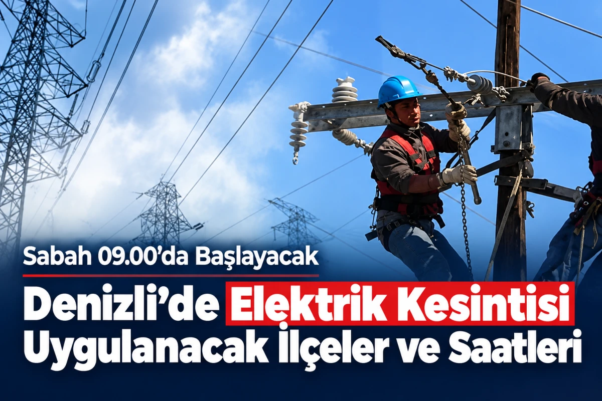 Denizlililer Dikkat! 10 Ekim Cumartesi G&uuml;n&uuml; 8 İl&ccedil;ede Planlı Elektrik Kesintisi Yapılacak