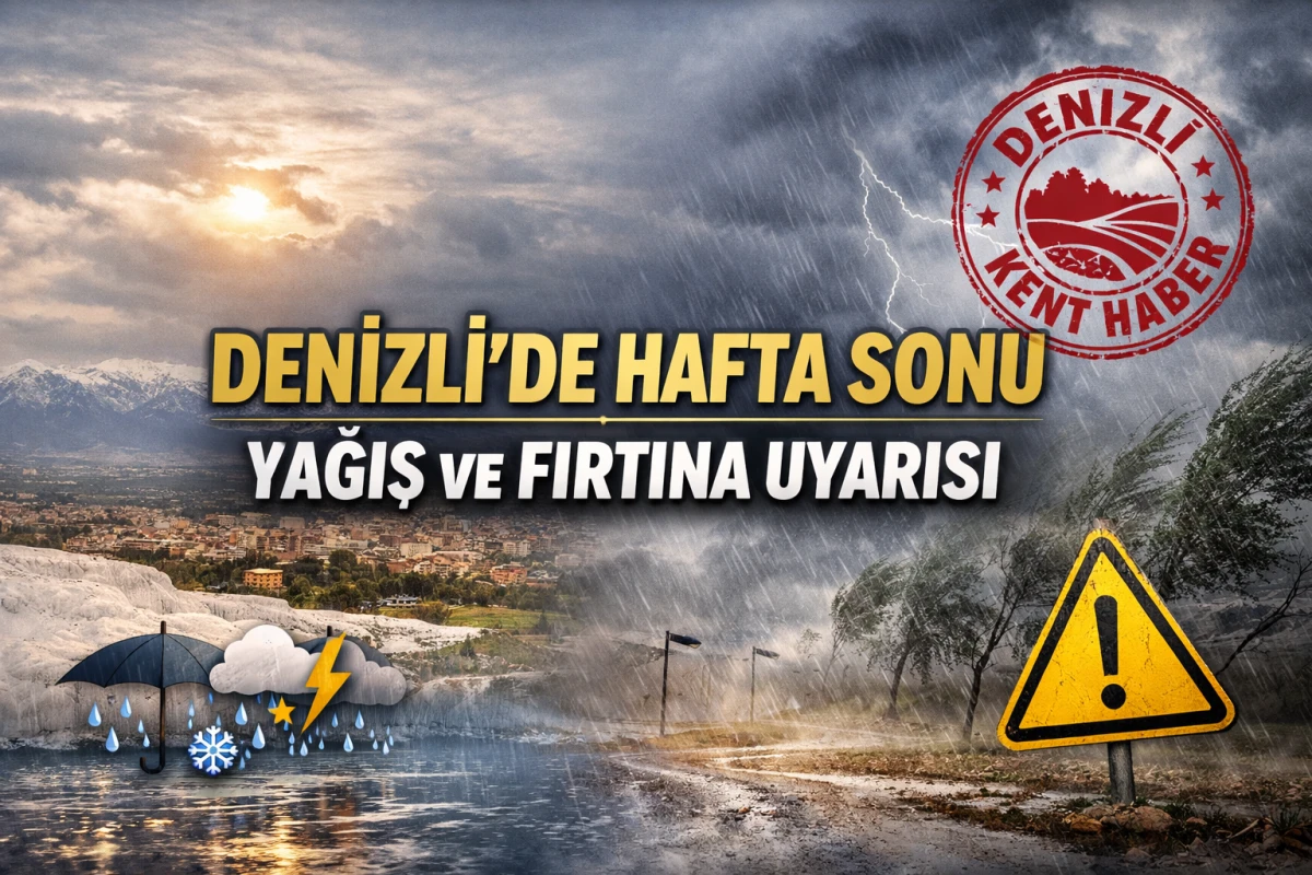 Denizlililer dikkat! Meteoroloji uyarıdı...