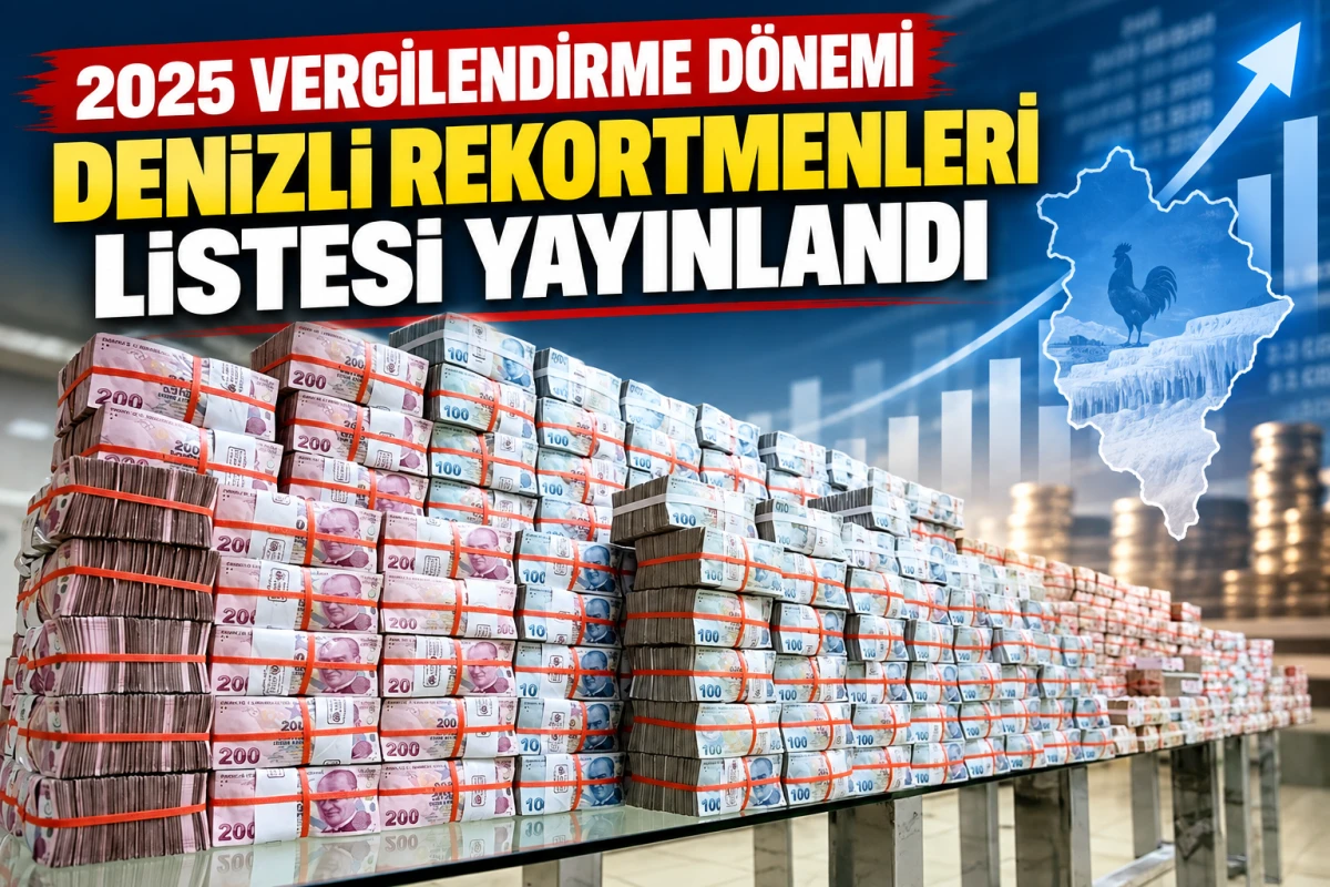 Denizli&rsquo;nin 2025 Vergi Rekortmenleri A&ccedil;ıklandı: Zirvedeki İsimler Gizli Kaldı