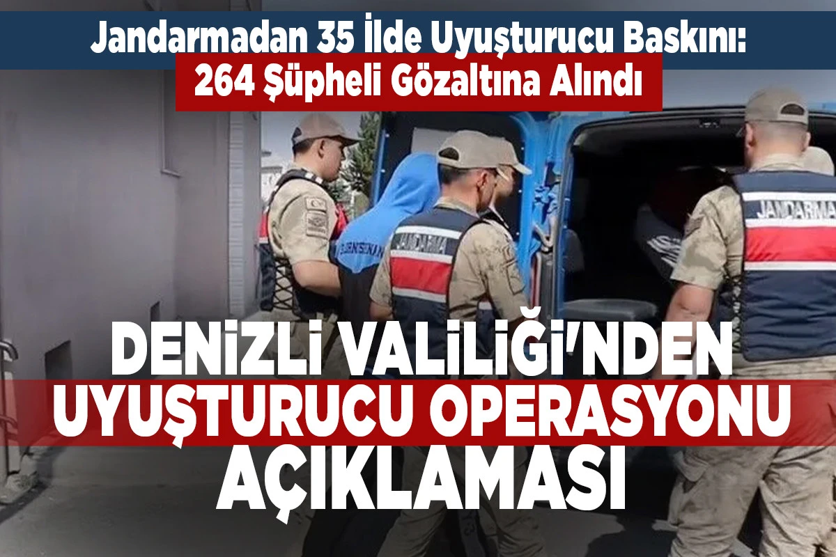 Denizli'nin de Aralarında Bulunduğu 35 İlde Geniş &Ccedil;aplı Operasyon