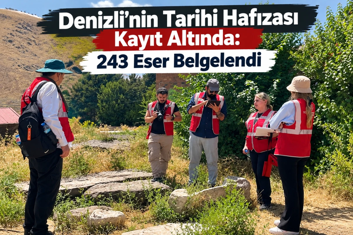 Denizli&rsquo;nin Tarihi Hafızası Kayıt Altında: 243 Eser Belgelendi