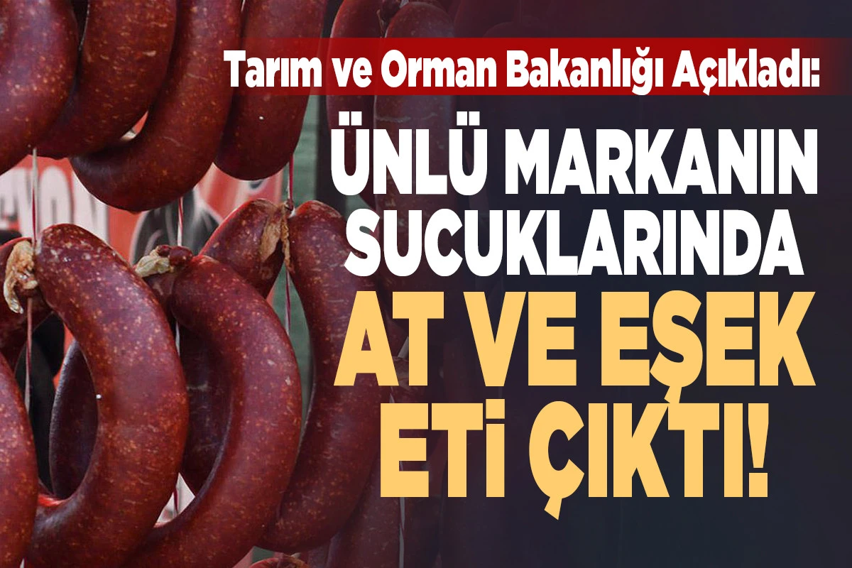 Gıda G&uuml;venliğinde Skandal: &Uuml;nl&uuml; Markanın Sucuklarında At ve Eşek Eti Tespit Edildi