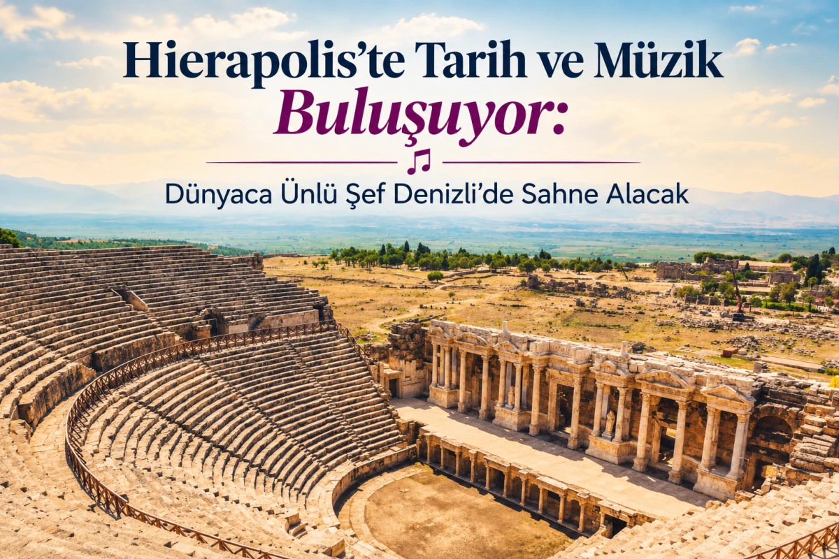 Hierapolis&rsquo;te Tarih ve M&uuml;zik Buluşuyor: D&uuml;nyaca &Uuml;nl&uuml; Şef Denizli&rsquo;de Sahne Alacak
