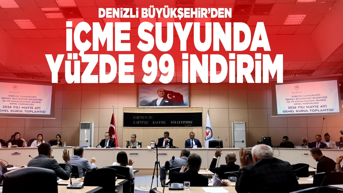 İ&ccedil;me suyunda y&uuml;zde 99 indirim: İndirimli tarife 1 Haziran&rsquo;da başlayacak