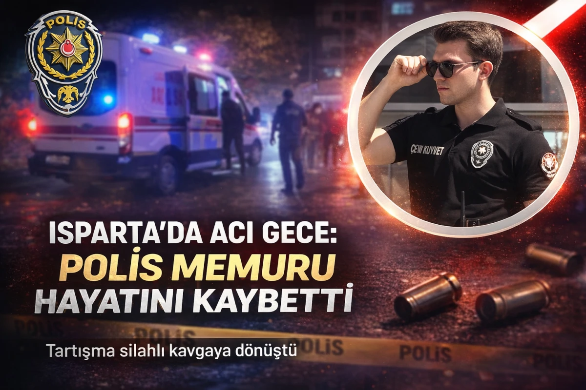 ISPARTA&rsquo;DA ACI OLAY: POLİS MEMURU HAYATINI KAYBETTİ