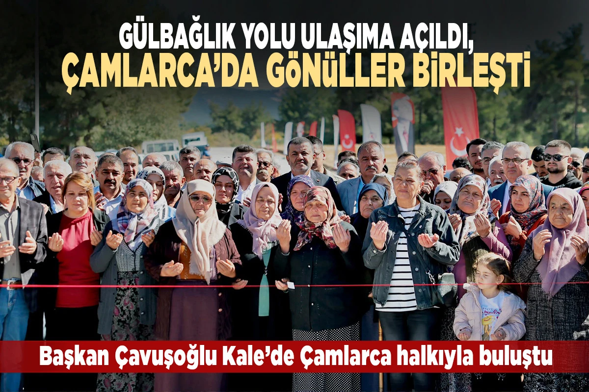 Kale'de G&uuml;lbağlık Yolu Hizmete A&ccedil;ıldı: 14 Kilometrelik Hat Yenilendi