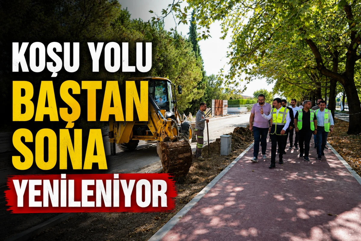 Koşu yolu baştan sona yenileniyor