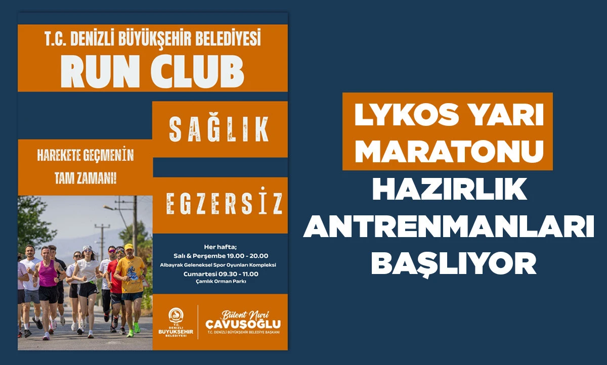 Lykos Yarı Maratonu Hazırlık Antrenmanları başlıyor