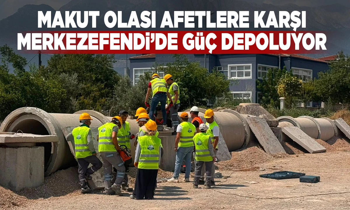MAKUT Olası Afetlere Karşı Merkezefendi&rsquo;de G&uuml;&ccedil; Depoluyor