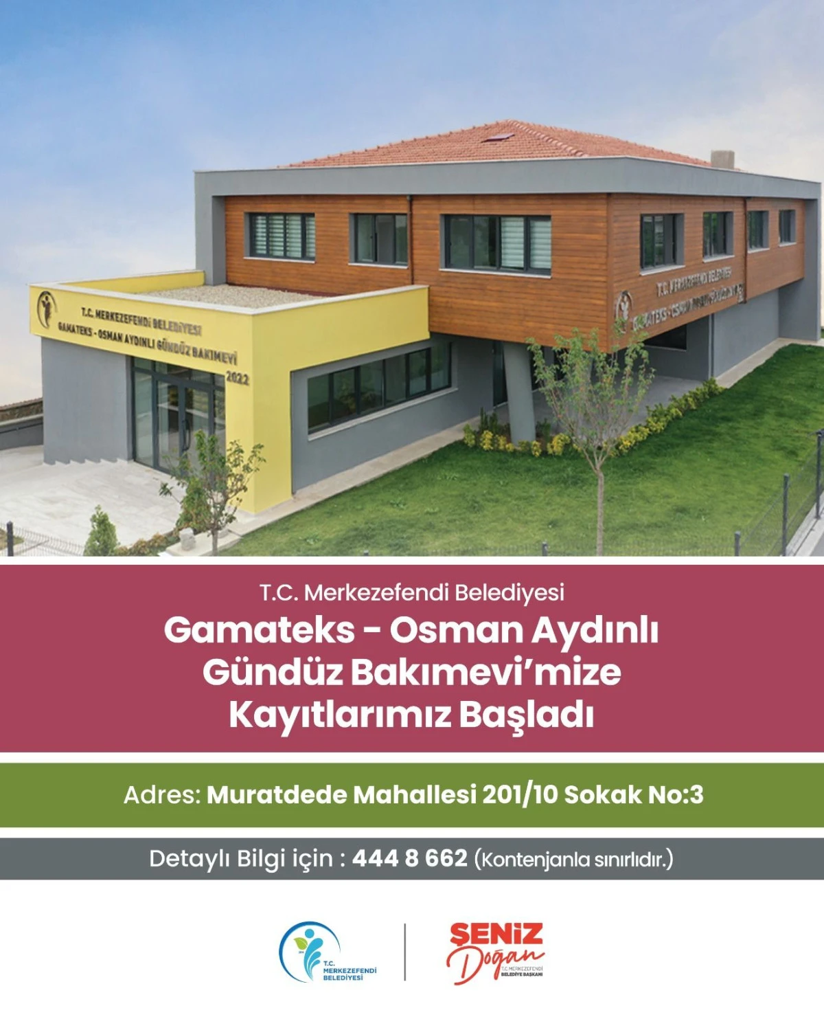 MERKEZEFENDİ BELEDİYESİ GAMATEKS OSMAN AYDINLI KREŞİ’NDE KAYITLAR BAŞLADI