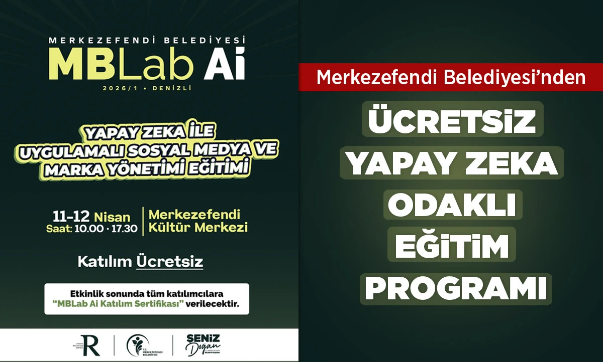 MERKEZEFENDİ BELEDİYESİ&rsquo;NDEN &Uuml;CRETSİZ YAPAY ZEKA ODAKLI EĞİTİM PROGRAMI