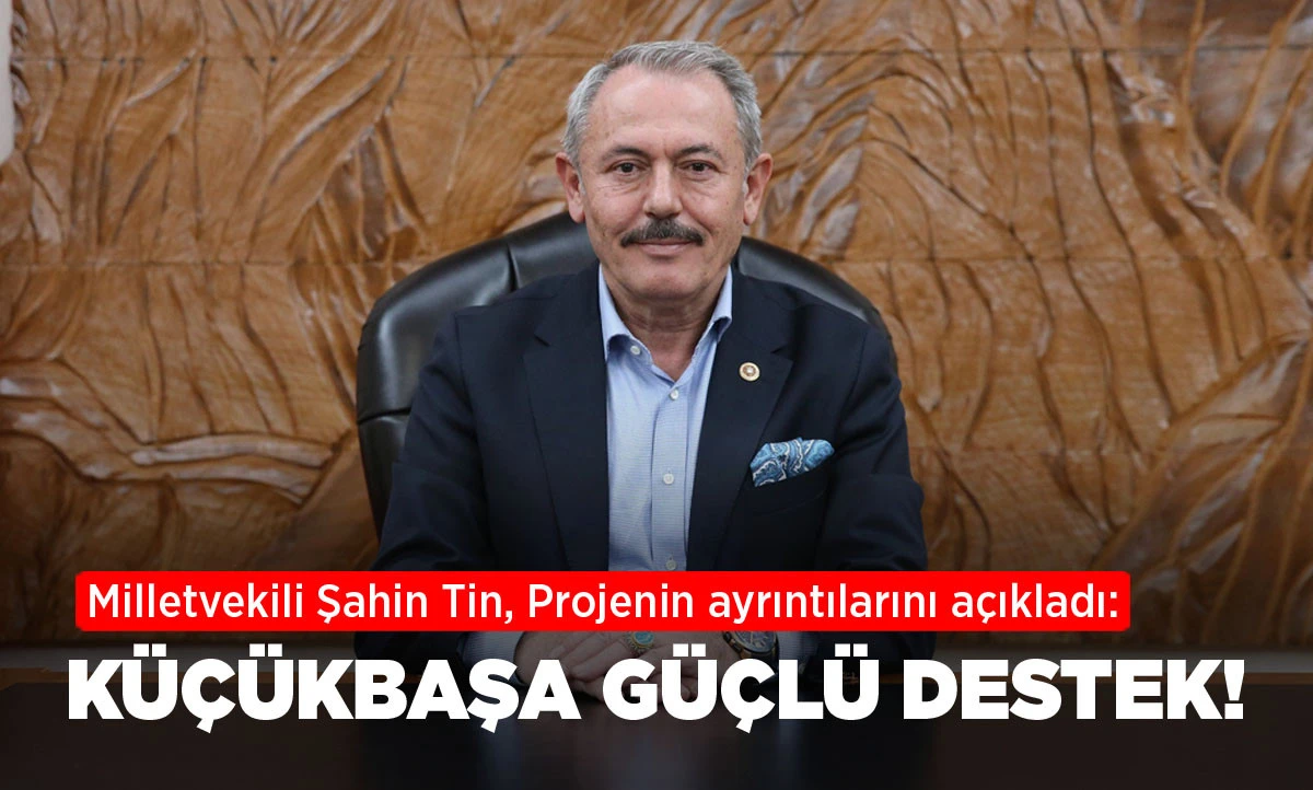 Milletvekili Şahin Tin, Projenin ayrıntılarını a&ccedil;ıkladı