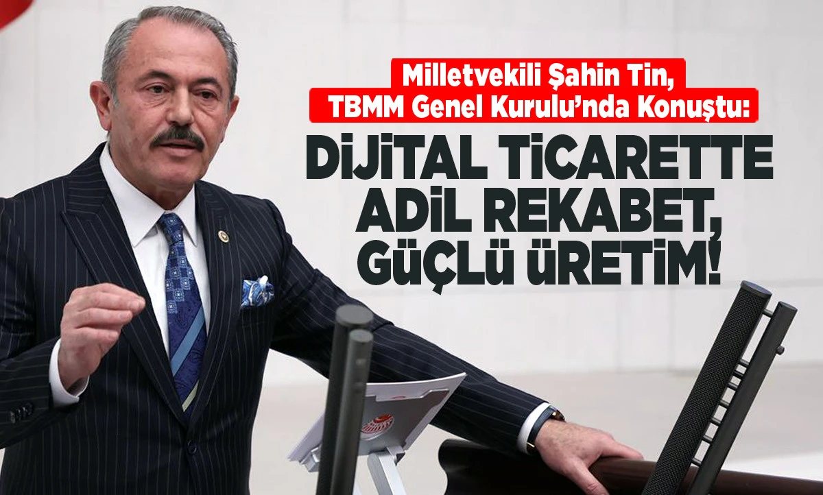 Milletvekili Şahin Tin, TBMM Genel Kurulu&rsquo;nda Konuştu!
