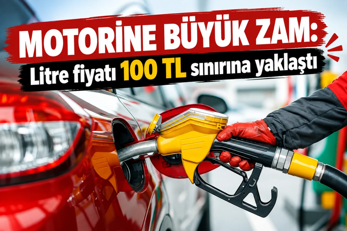 Motorine b&uuml;y&uuml;k zam: Litre fiyatı 100 TL sınırına yaklaştı 