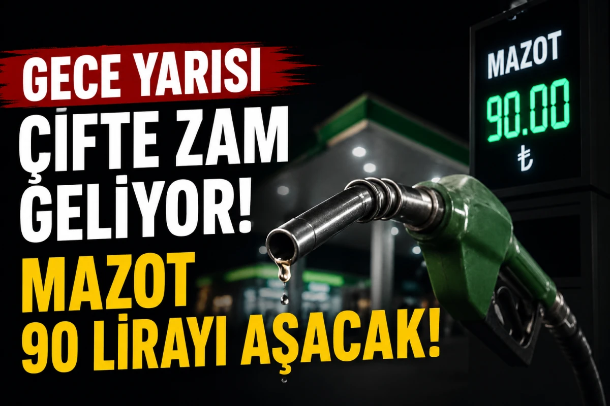 Motorine Tarihi Zam Kapıda: Litre Fiyatı 90 TL'yi Ge&ccedil;ecek!