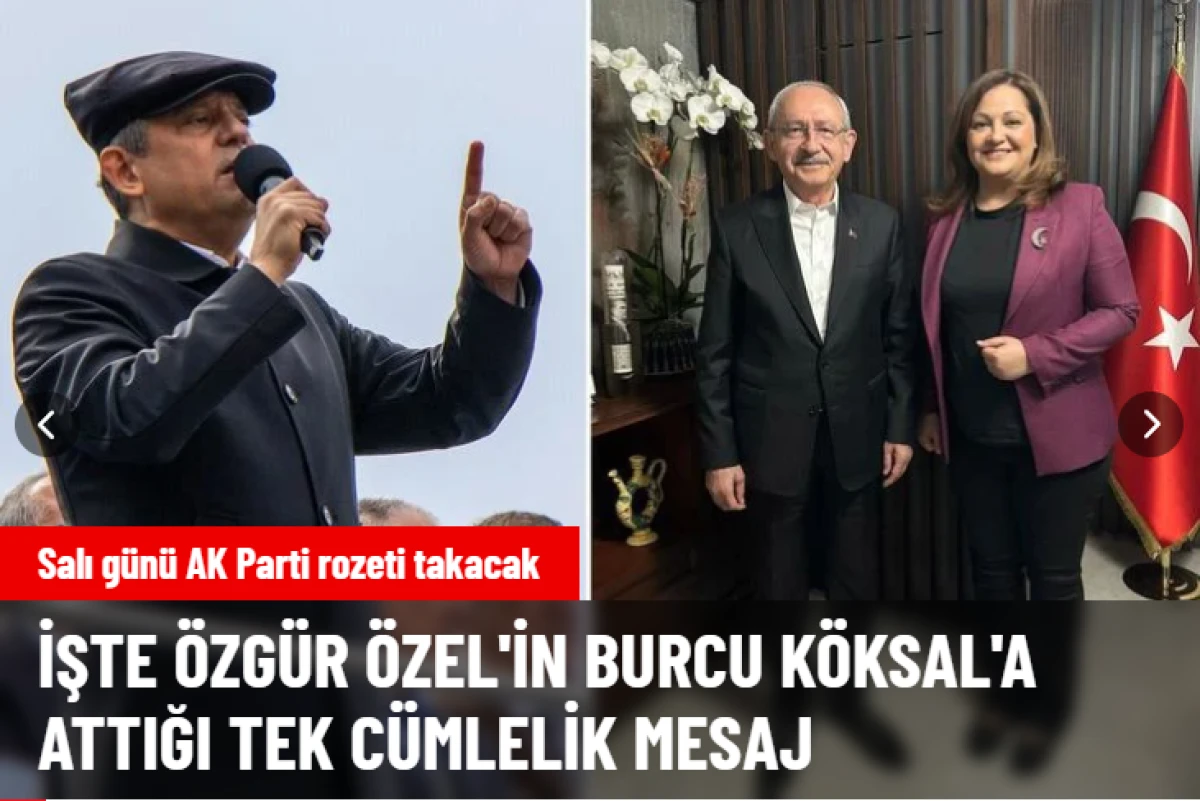 &Ouml;zg&uuml;r &Ouml;zel&rsquo;den Burcu K&ouml;ksal&rsquo;a G&ouml;nderildiği İddia Edilen Mesaj G&uuml;ndem Oldu