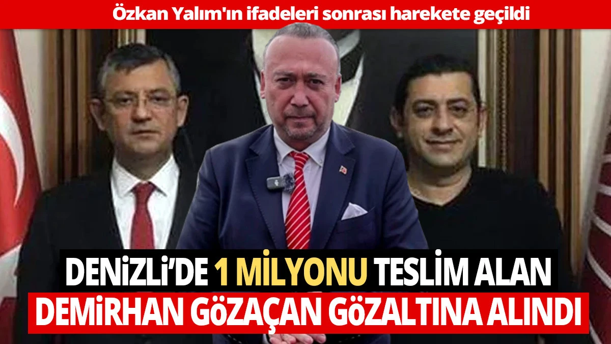 &Ouml;zg&uuml;r &Ouml;zel'in yakın arkadaşı Demirhan G&ouml;za&ccedil;an'a g&ouml;zaltı! 