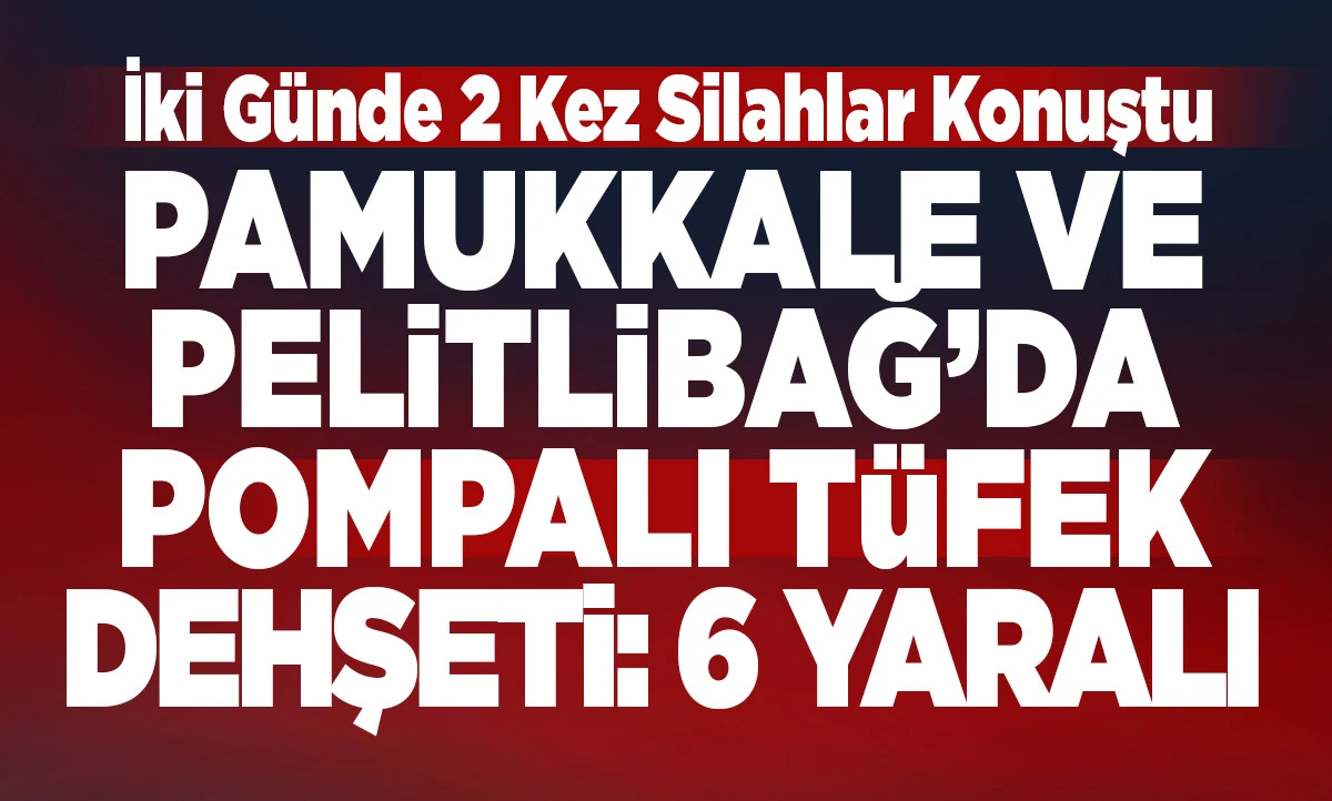 Pamukkale ve Pelitlibağ&rsquo;da Pompalı T&uuml;fek Dehşeti