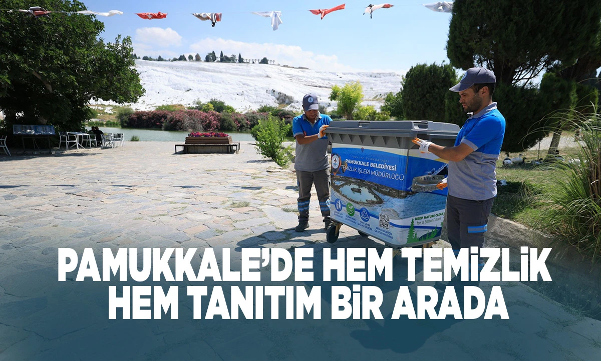 Pamukkale&rsquo;de &Ccedil;&ouml;p Konteynerleri Sanat Eserine D&ouml;n&uuml;şt&uuml;: Gri Sokaklar Renklendi