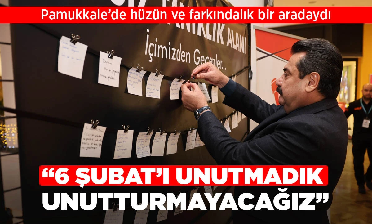 PAMUKKALE&rsquo;DE H&Uuml;Z&Uuml;N VE FARKINDALIK BİR ARADAYDI