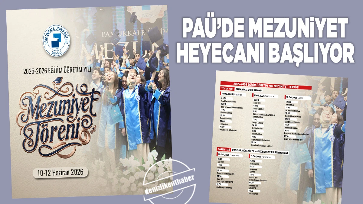 PA&Uuml;&rsquo;de Mezuniyet Heyecanı Başlıyor
