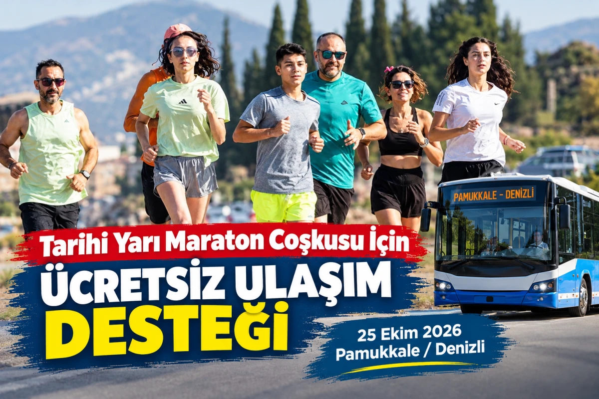 Tarihi yarı maraton coşkusu i&ccedil;in &uuml;cretsiz ulaşım desteği