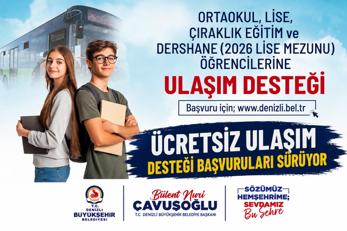 &Uuml;cretsiz ulaşım desteği başvuruları s&uuml;r&uuml;yor