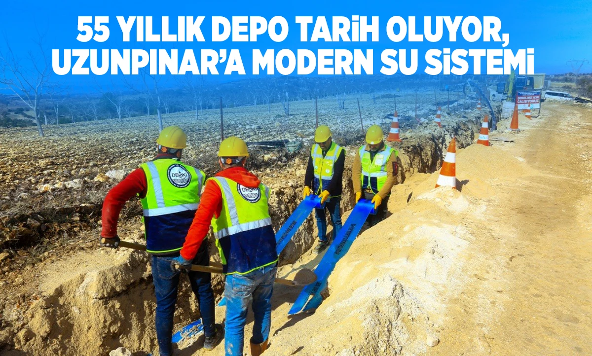 Uzunpınar&rsquo;da modern i&ccedil;me suyu yatırımı hızla y&uuml;kseliyor