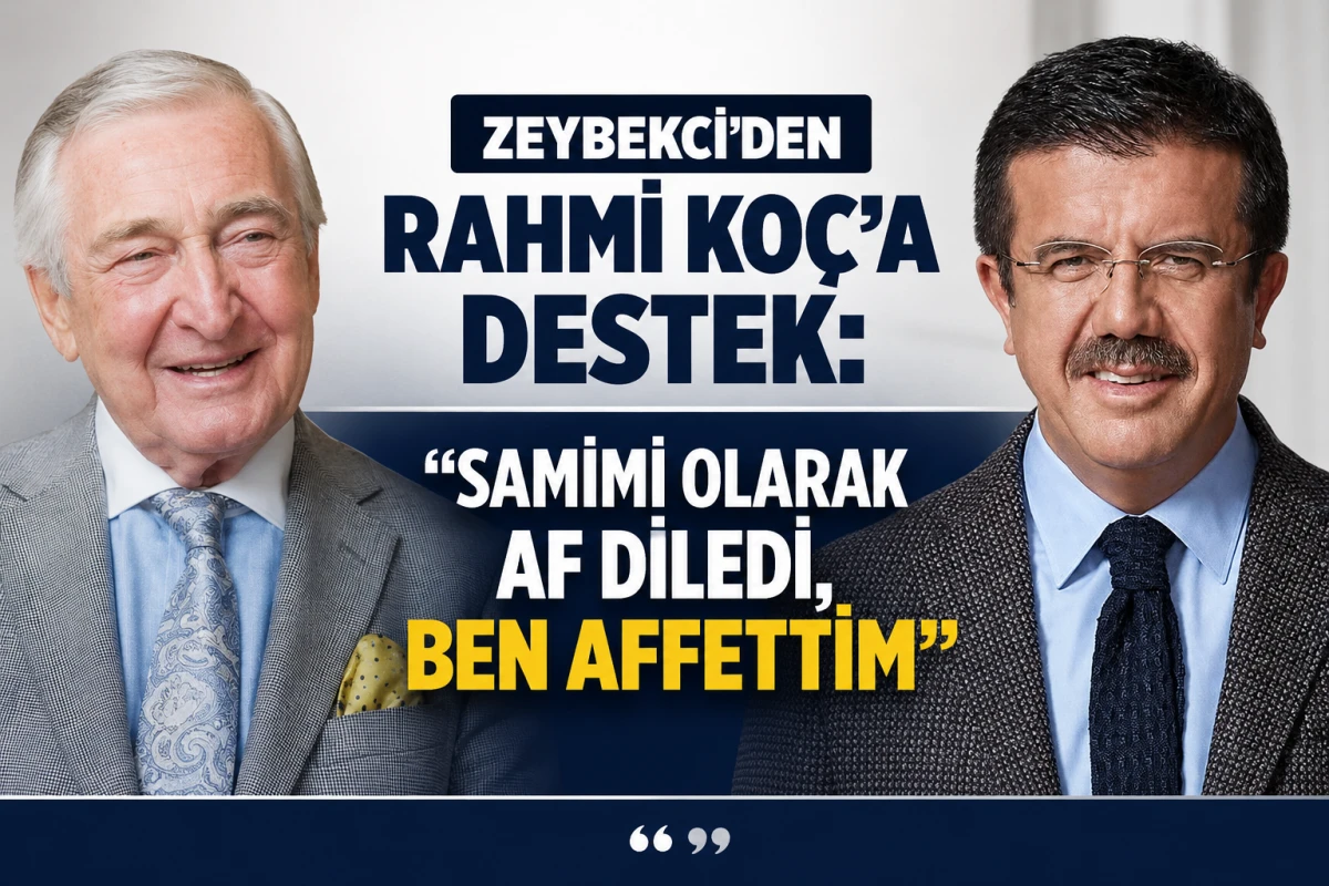 Zeybekci&rsquo;den Rahmi Ko&ccedil;&rsquo;a Destek: &ldquo;Samimi Olarak Af Diledi, Ben Affettim&rdquo;